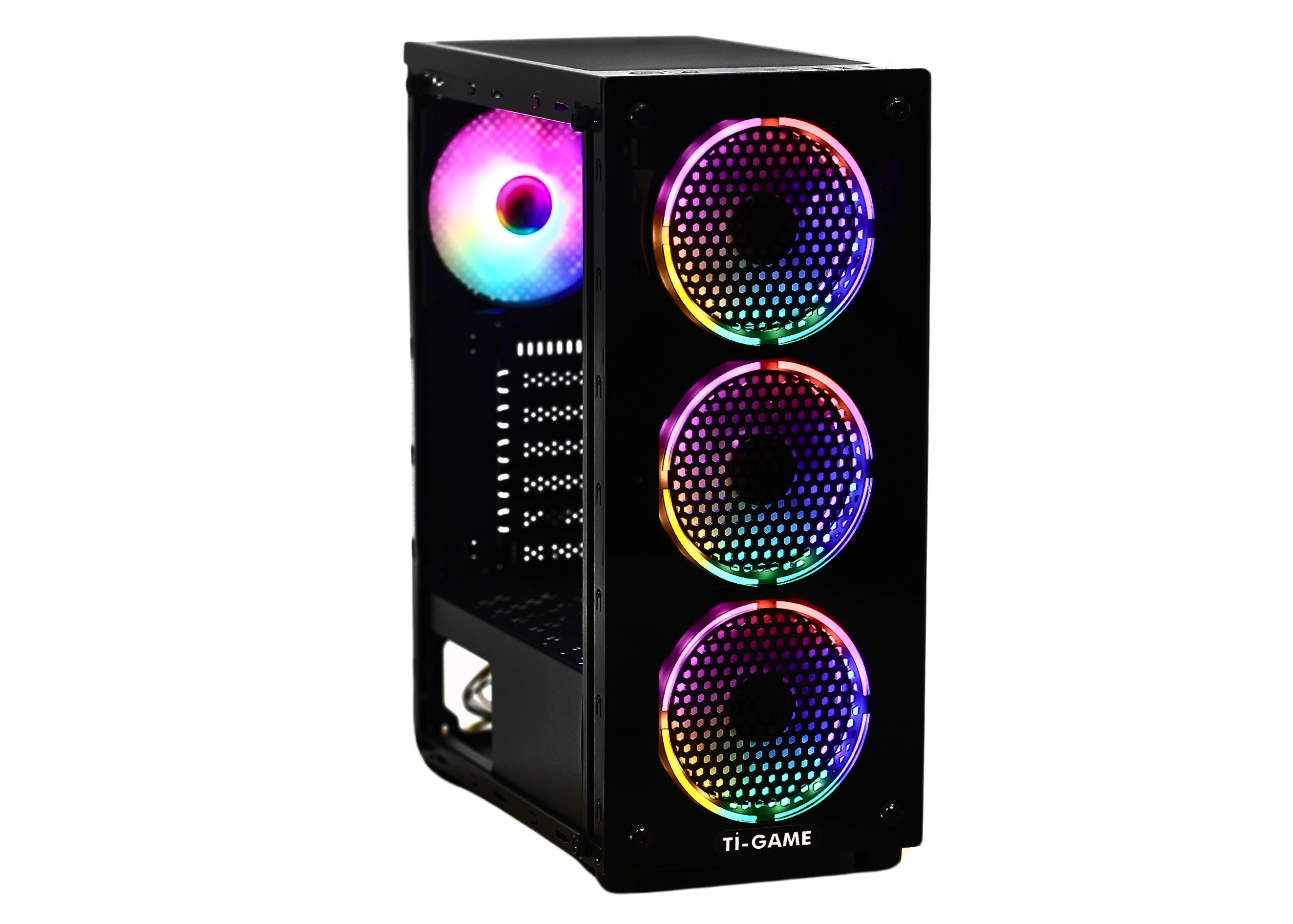 Tİ-GAME GRİM 4 RGB FAN BLACK MESH GAMING KASA POWER YOK